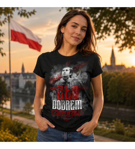 Koszulka damska ZŁO DOBREM ZWYCIEŻAJ
